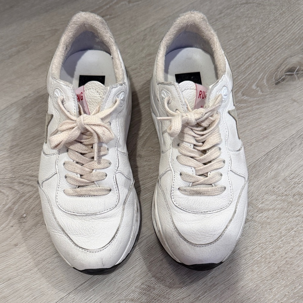 Golden Goose Women’s Cream & White Sneakers